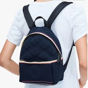 Kate Spade Blue Multi Sport Knit Medium Backpack NEW